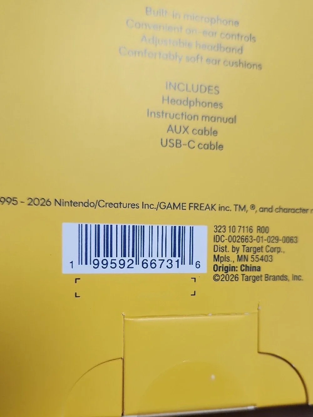 Pokémon Target Licensed Headphones with Blue & Red Ear Cups SEALED IN BOX